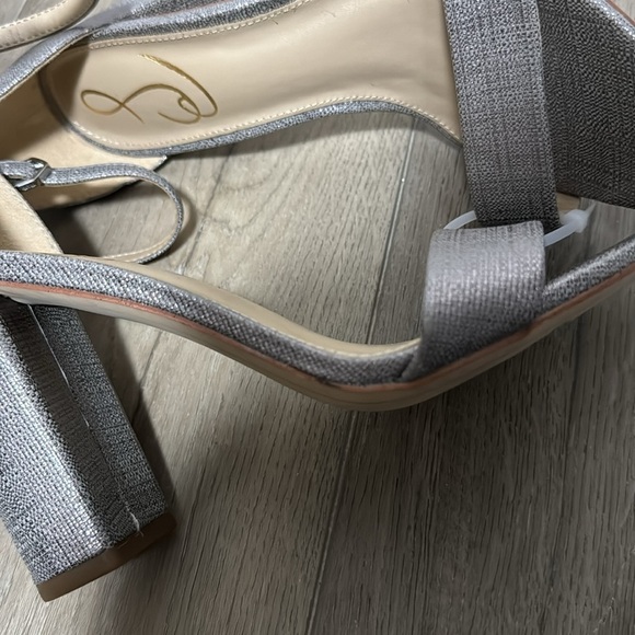 NEW! Sam Edelman Silver Jute Yaro Block Heel Sandal - Size 8 - Picture 15 of 15